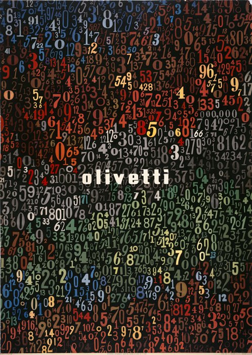 Olivetti poster designed by Giovanni Pintori, 1949. 28 in. x 20 in. Collection SFMOMA.